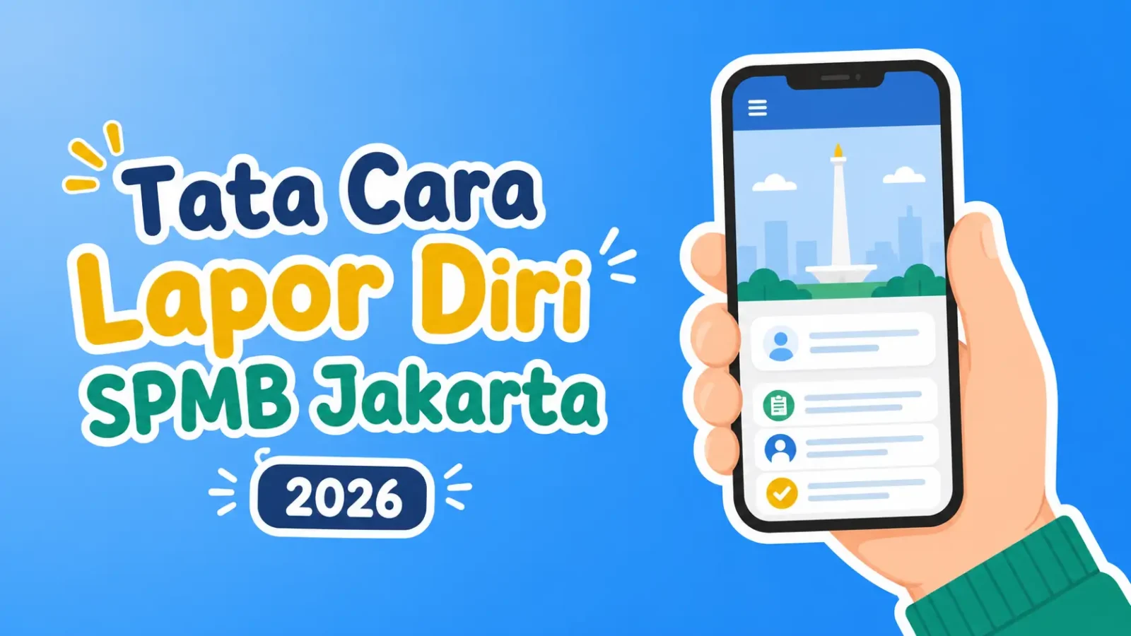 Cara Lapor Diri SPMB Jakarta 2026 Setelah Dinyatakan Lolos, Ditutup 20 Juni