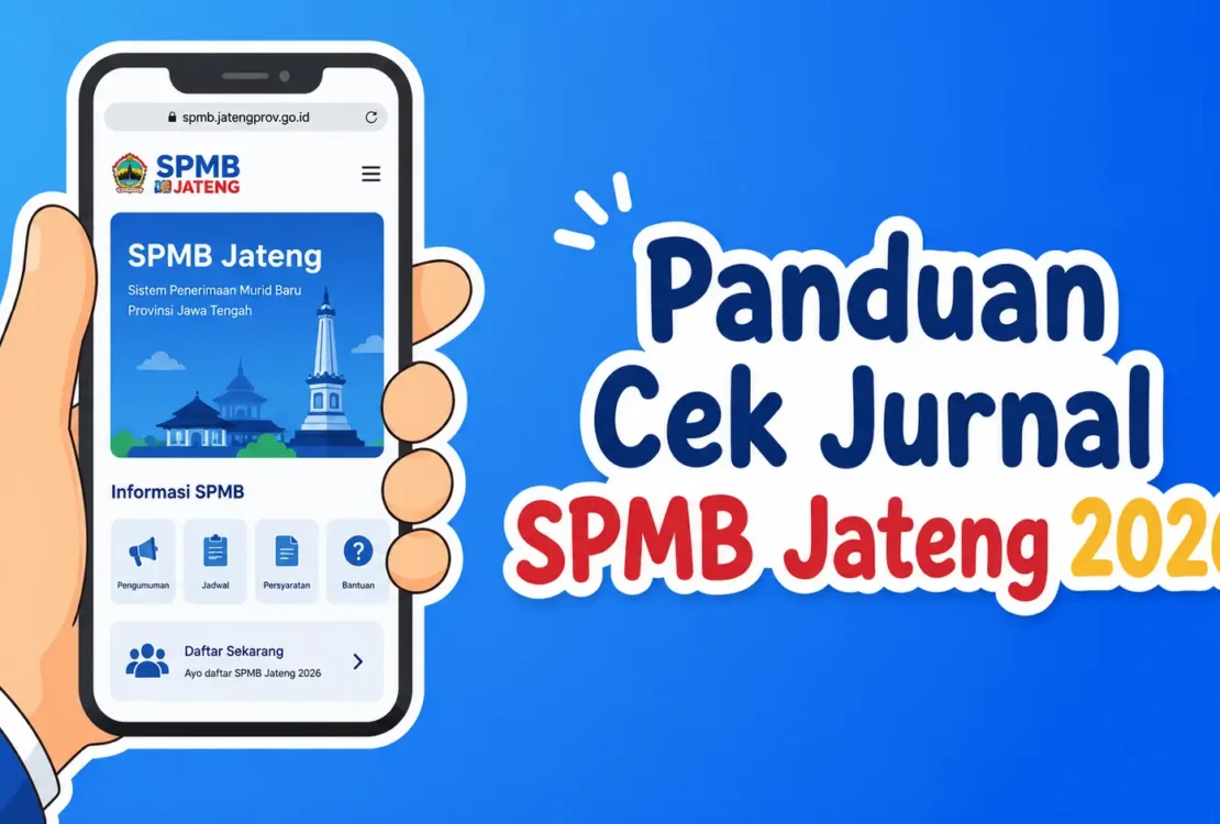 Cara Melihat Jurnal SPMB Jateng 2026 untuk Pantau Posisi Sebelum Pengumuman Resmi